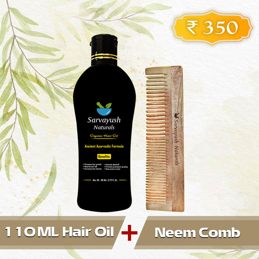 100 ML Hair Oil + Neem Comb