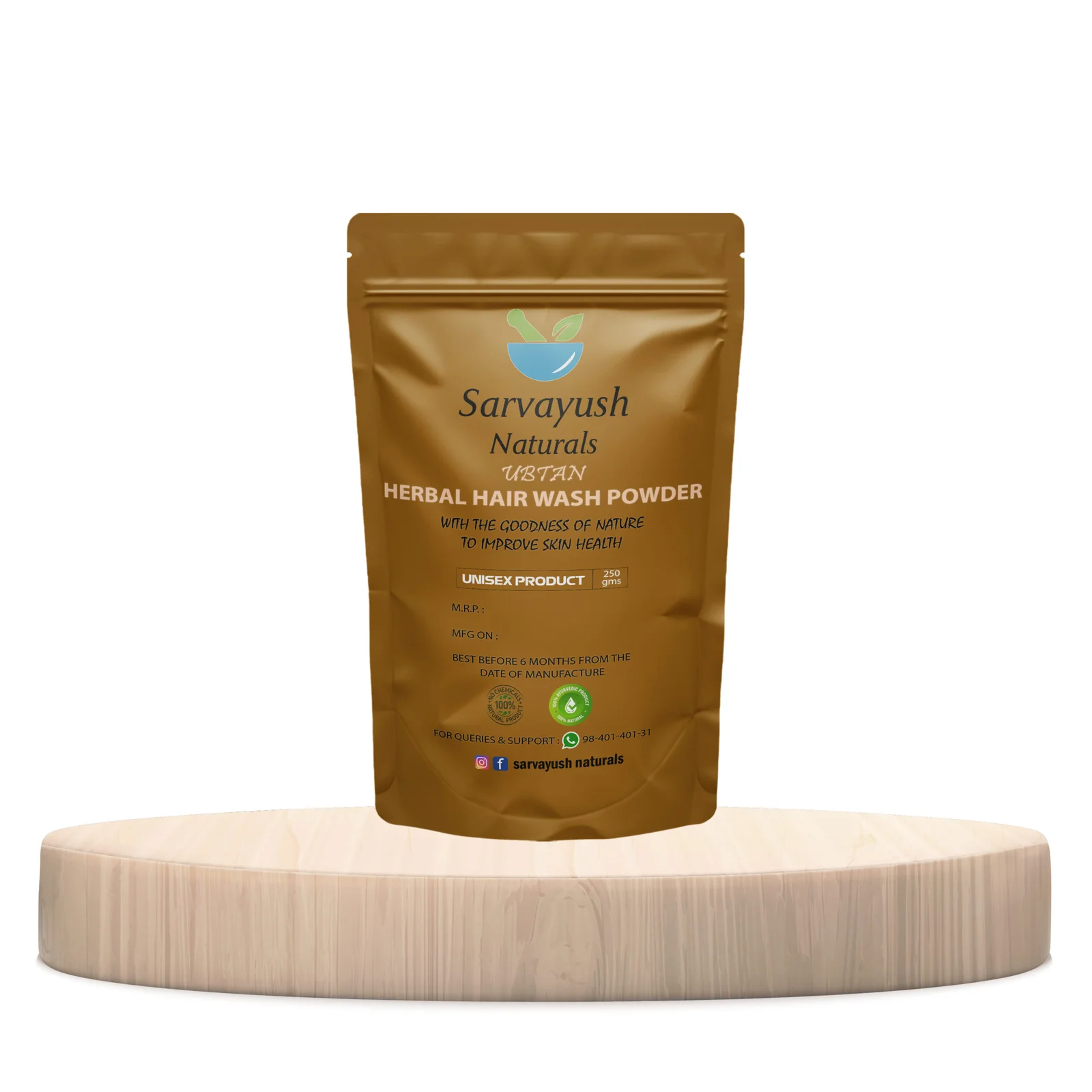 200 g Herbal Hair Wash Powder