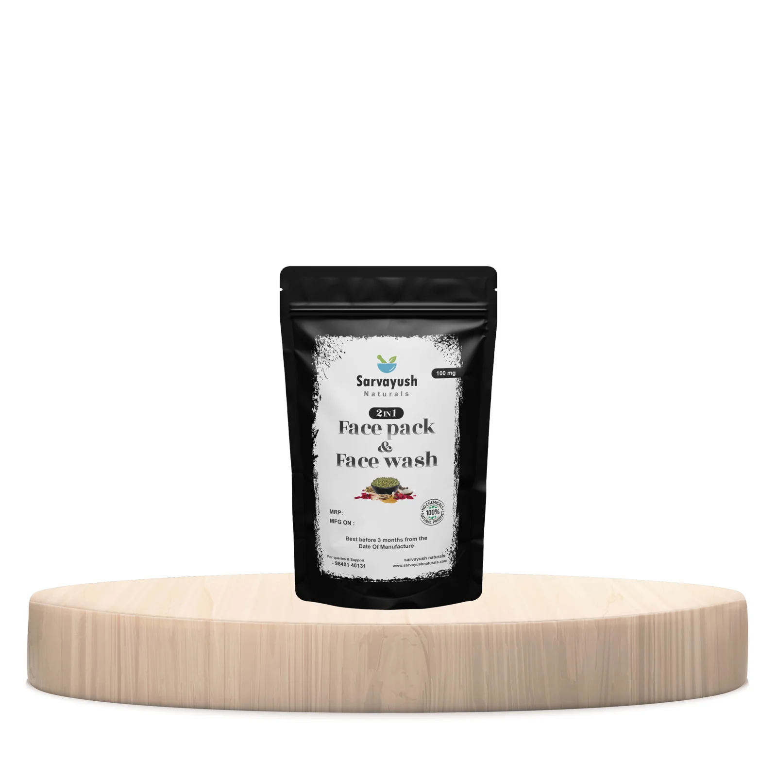 100g Face Pack and Face Wash