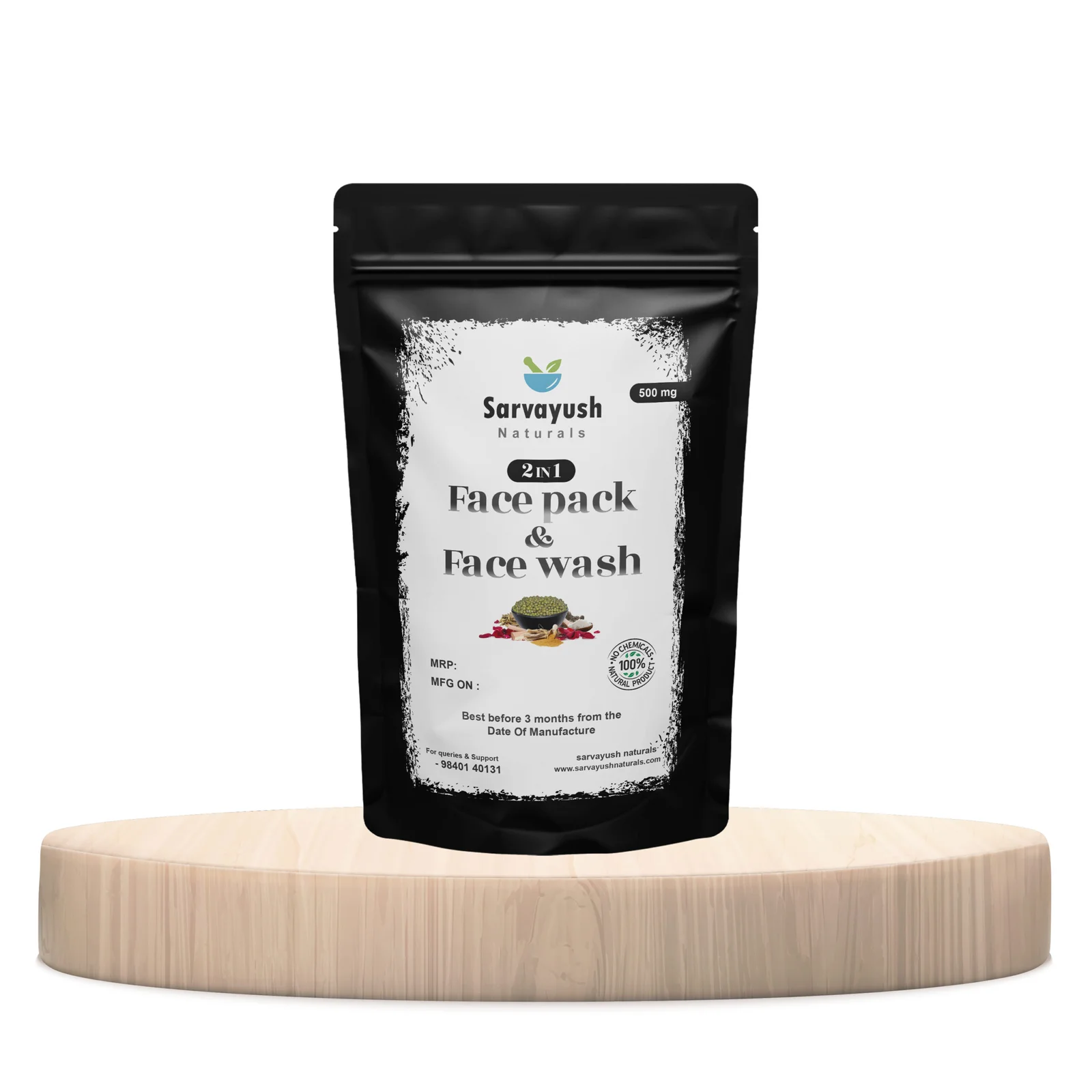 500g Face Pack and Face Wash