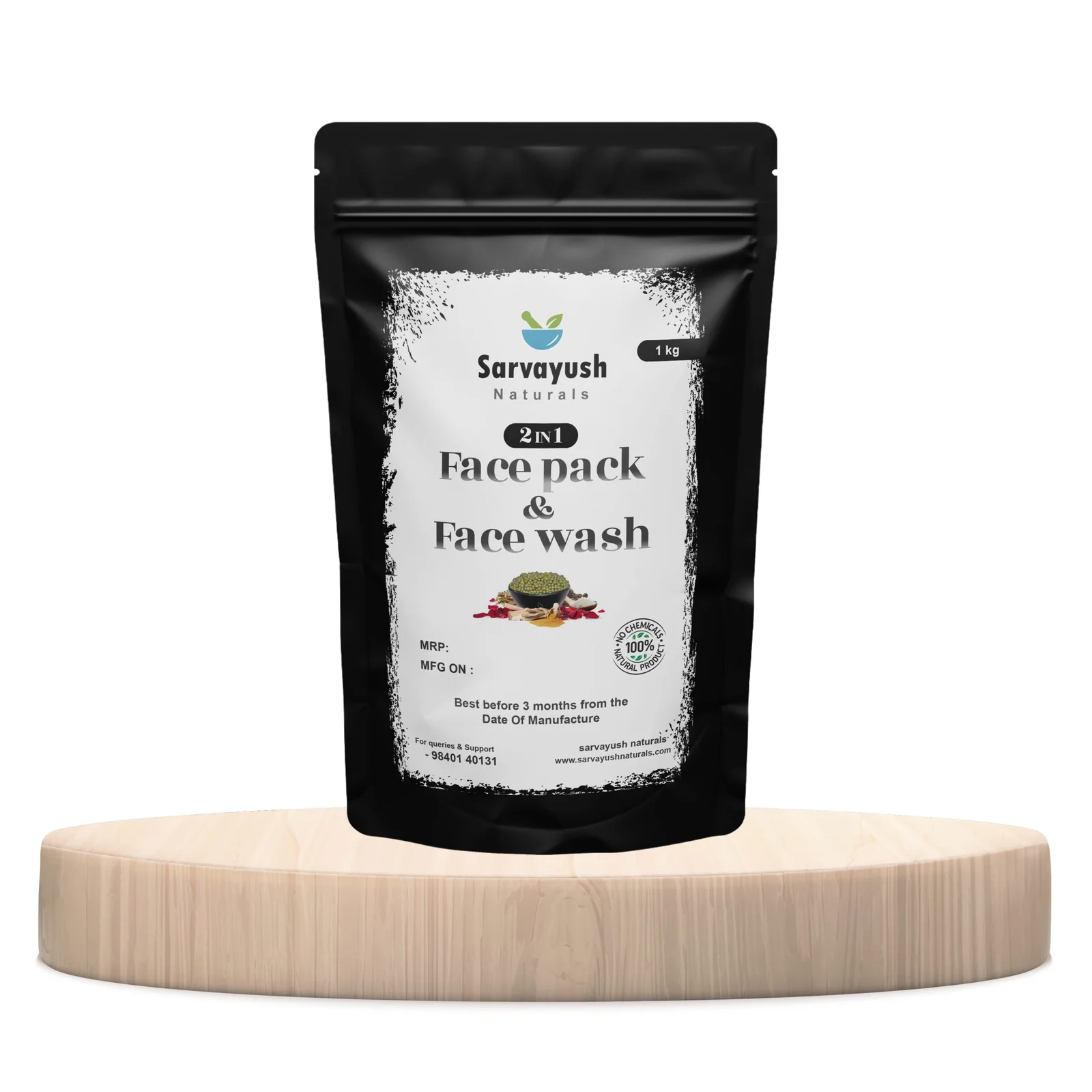 1 kg Face Pack and Face Wash