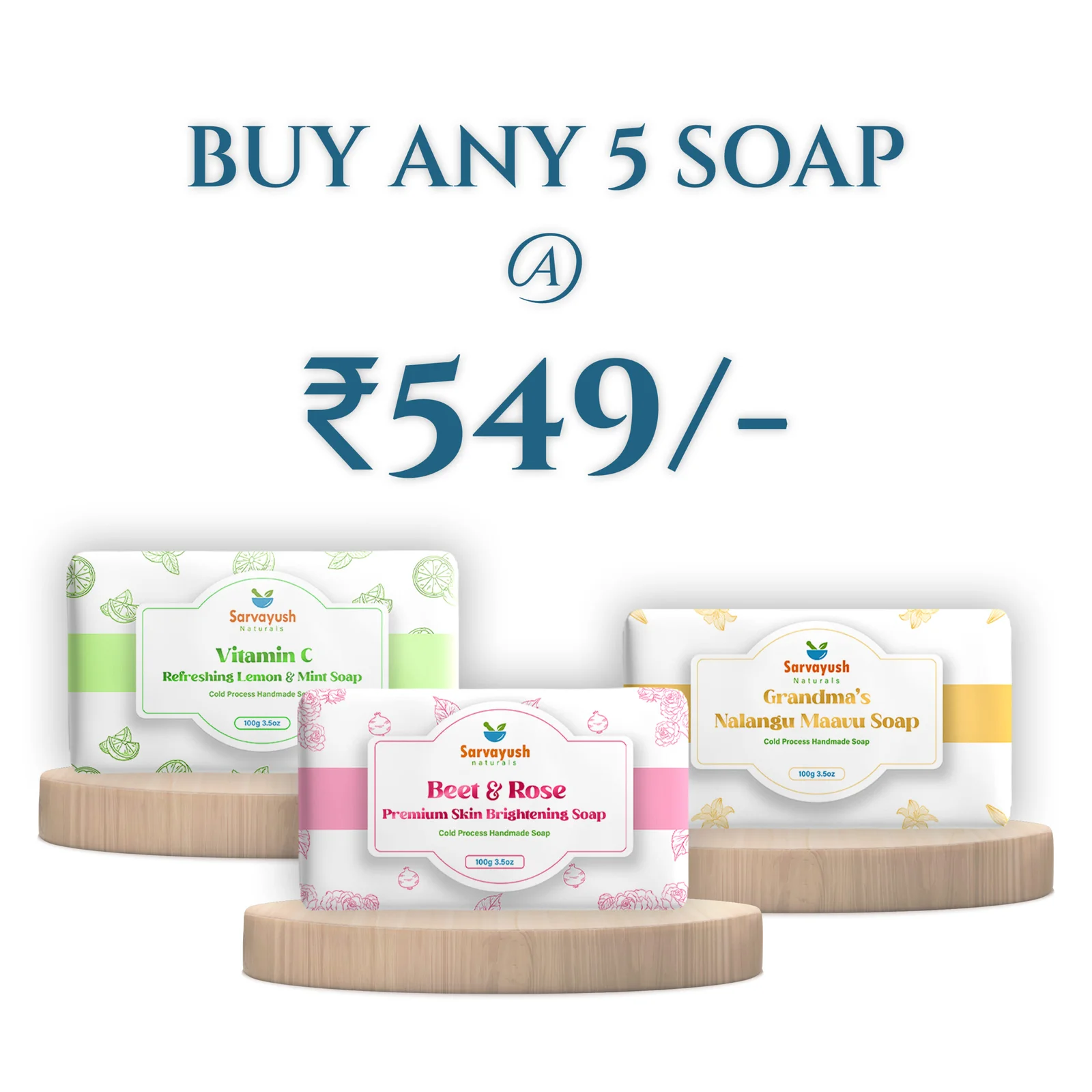 Pack of Any 5 Hand Made Soap