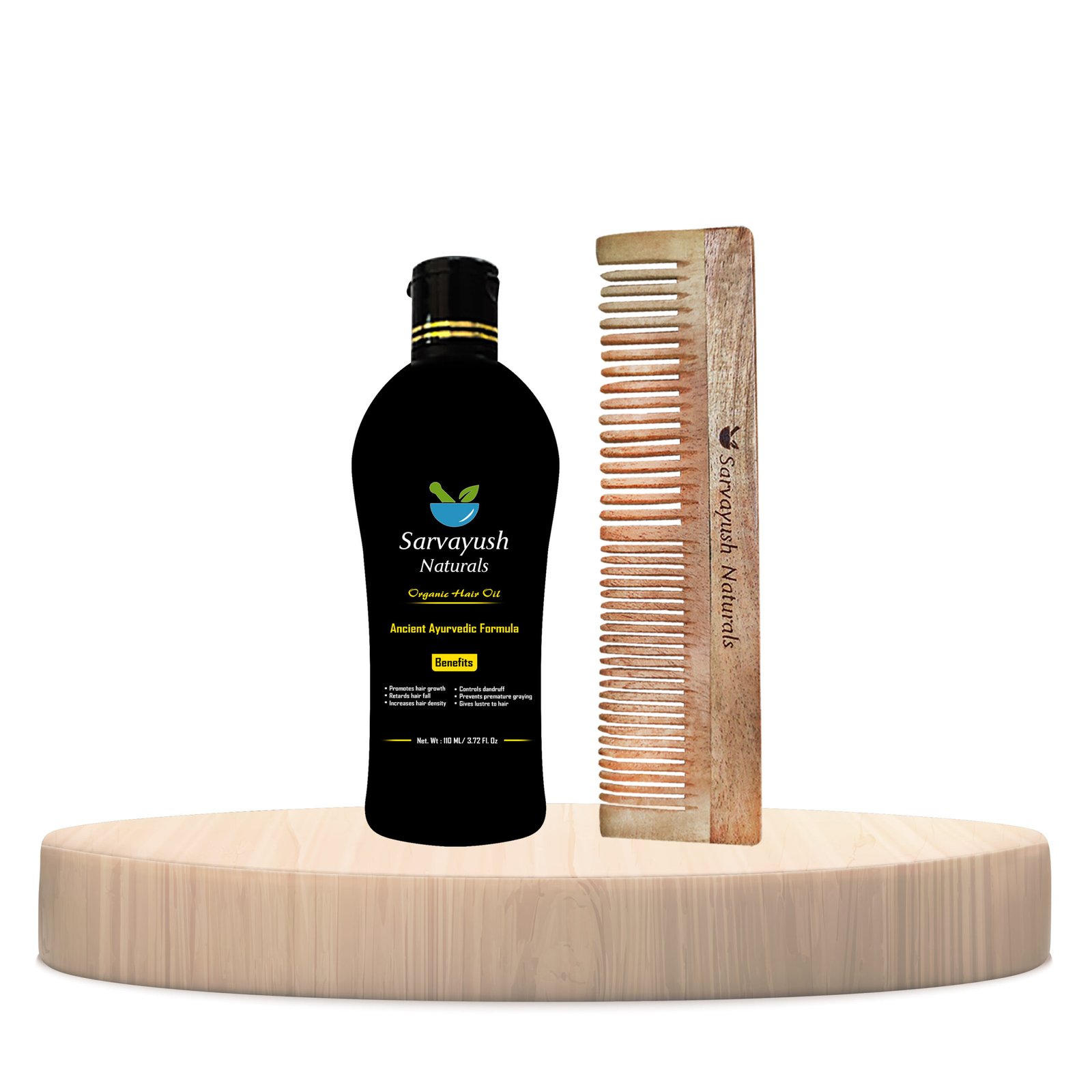 110 ML Hair Oil + Neem Comb